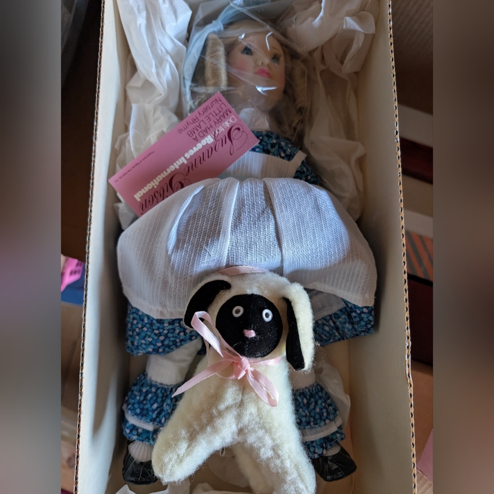 Mary Had a Little Lamb Nursery Rhyme Doll
